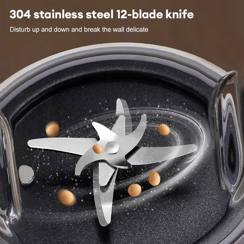 Smart Blender Soya Bean Milk Maker Electric Juicer Soymilk Maker Wall Breaker Rice Paste Maker Kitchen Breakfast Maker