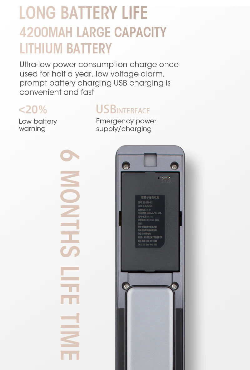 2024 Smart Door Lock  Wifi Smart Fingerprint Digital Safe Door with Camera Lock for Home