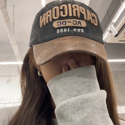 New Unisex Cap Washed Cotton AC-DC letter Embroidery Baseball Cap Outdoor Casual Classics Hats For Women Men Cap