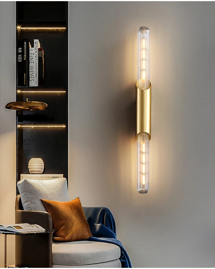 Nordic Luxury Wall Lamp E27 Bulb Is Used For Bedroom Mirror Stairs Bedside Wall Paintings Comfortable Lighting Decorative Lamps