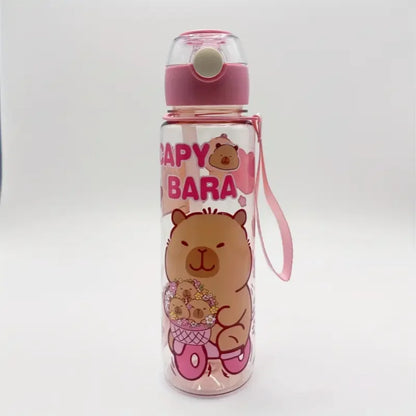 700ml Leak-Proof Water Bottle Visually Appealing Bear Water Bottle with Carry Strap - Portable for Sports & Fitness BPA Free