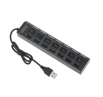 High Speed 7 Port USB 2.0 Multi Splitter USB Hub 2.0 Usb Power Adapter Multiple Expander Switch 4 Ports Hub Docking Stations