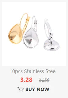 3pcs Stainless Steel Cuff Bracelet Base Blanks Fit 12mm Heart Cabochon Bangle Bezel Setting Trays Diy Jewelry Findings