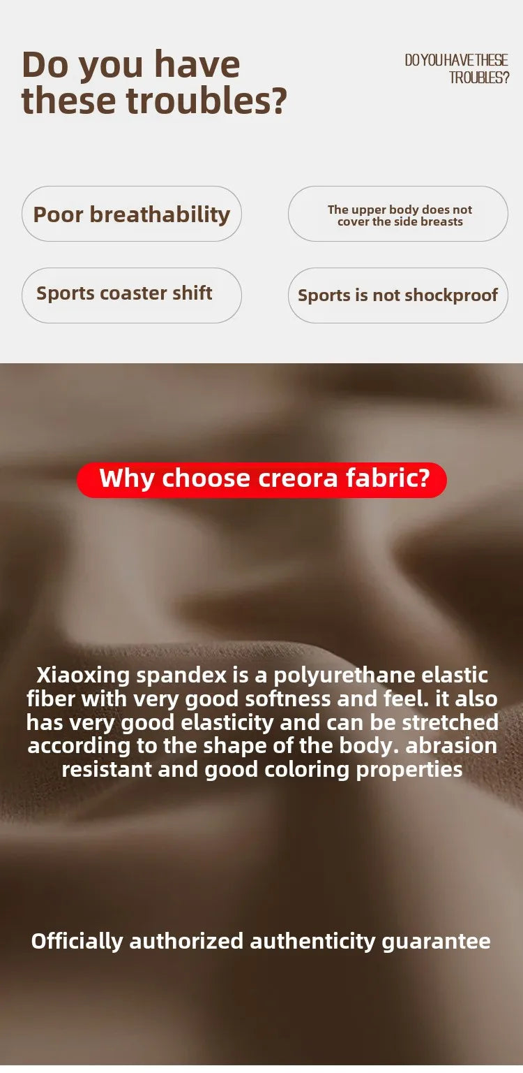 Sports Bra for Women, Shock-absorbing High-strength Breast Pad Integrated External Fitness Vest for Women