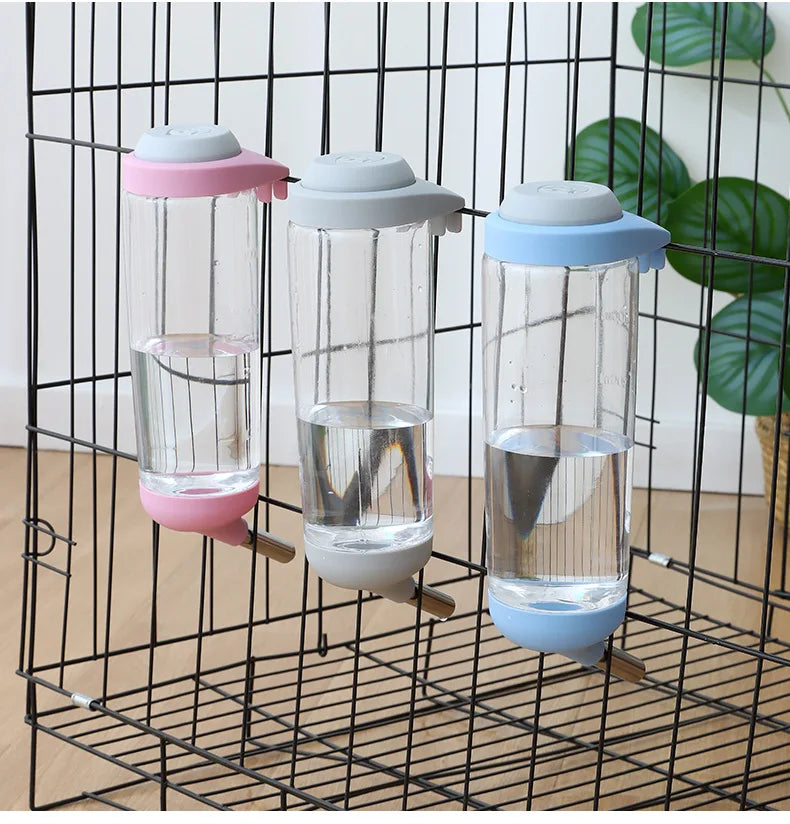 Water dispenser Plastic water bottle feeder Suspended pet guinea pig squirrel rabbit cat dog drinking head pipe fountain