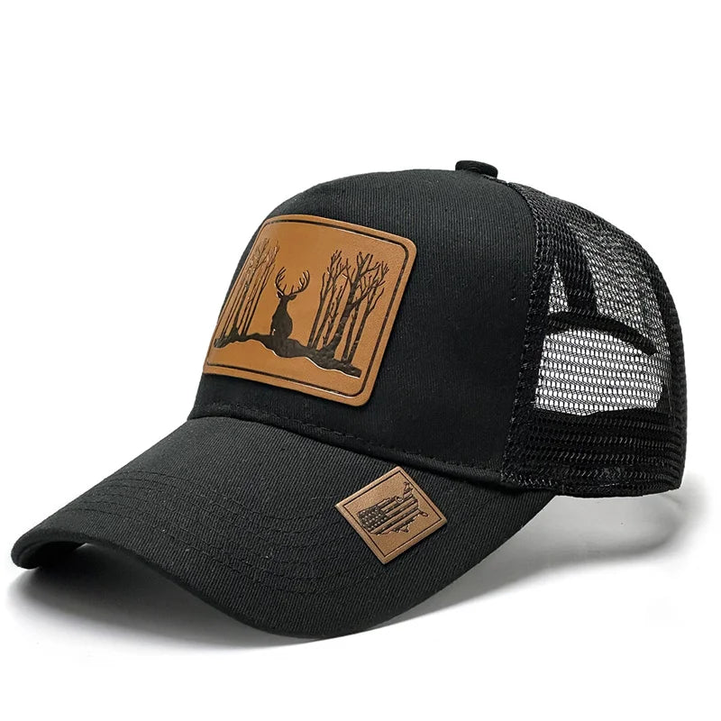 Fashion Leathers Luxury Baseball Caps Female Male Sport Visors Snapback Cap Sun Hat Gorras Hombre Designer Trucker Hat men cap