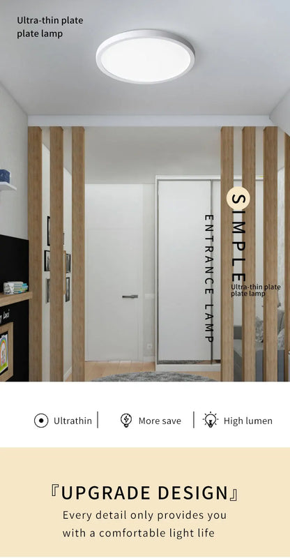 LED Ceiling Light Modern Small Round 6W 9W 13W 18W 24W 110V 230V Led Panel Light For Toilet Porch Utility Room Bathroom Lamps