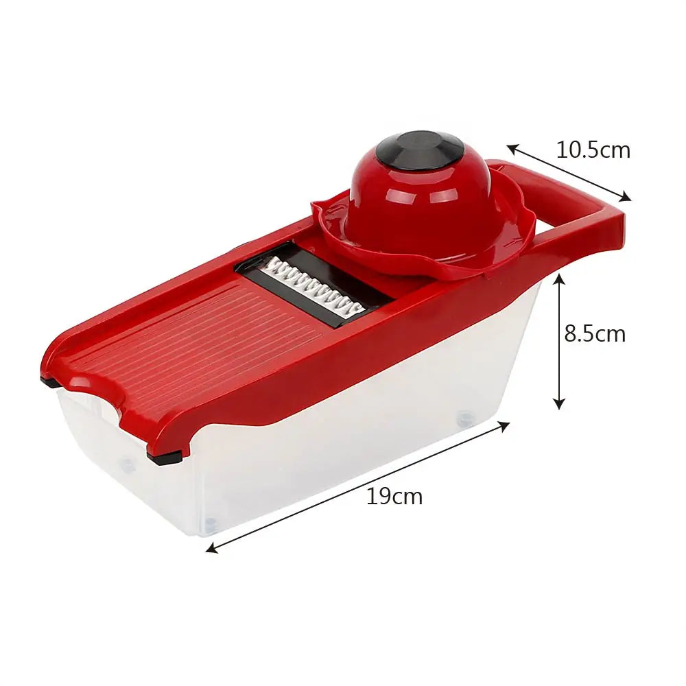 Fruit Cutter Cooking Tool Sets Kitchen Gadget Grater 6 Blades Slicer Vegetable Mandoline Slicer Multi-function