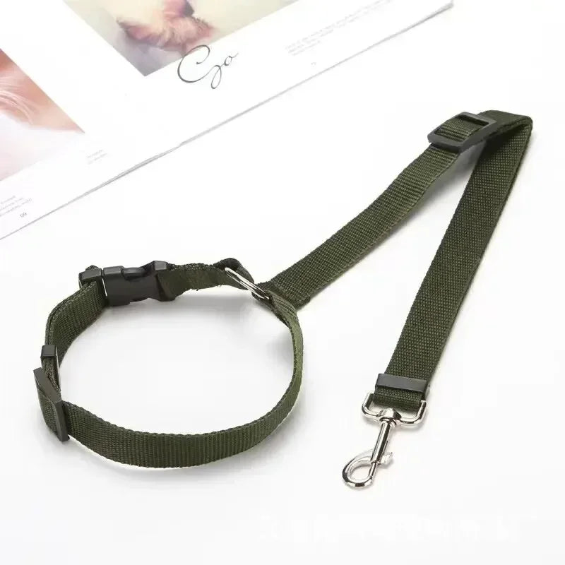 Adjustable Safety Car Seat Belt Harness for Cat and Dog, Universal Practical Puppy Seat - belt Travel Clip Strap Leads