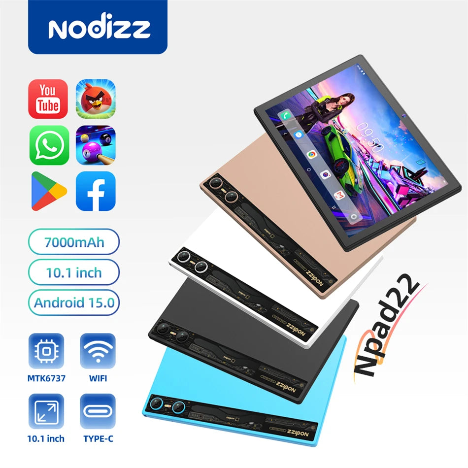 New Tablet Computer 10.1 inches Android 15 (RAM12GB+ROM512GB) HD Dual Card Tablet Computer Learning Office Entertainment Tablet
