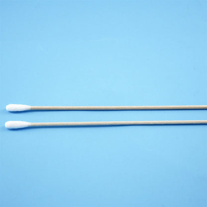 200pc Cotton Swab 6-Inch Single Head Degreased Wood Swab Cotton Swab Long Birch Wood Swab Cotton Swab Purification Cotton Swab