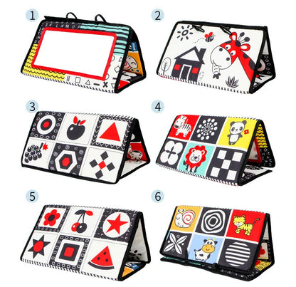 Baby Mirror Tummy Time Toys Black And White For Babies Montessori Development Crawl Toys Contrast Newborn Baby Activity Mirror