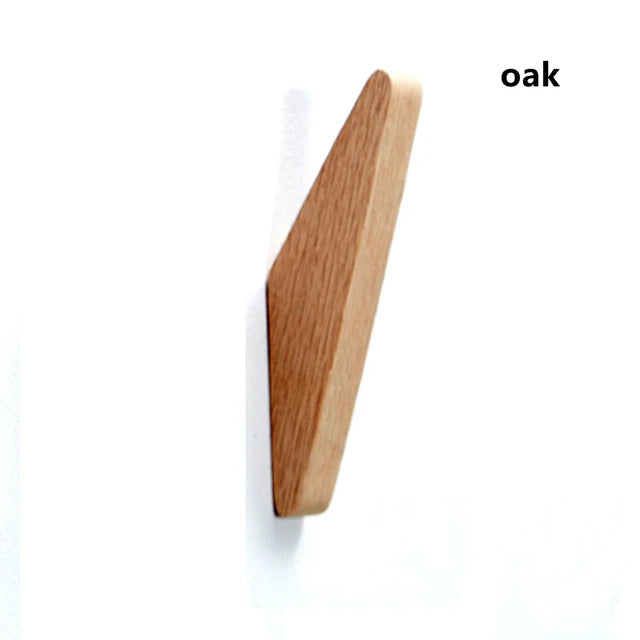Beech Wood Black Walnut Hook Modern Minimalist Coat Hook Closet Hanger Towel Hook Home Decoration Wall Mounted Hook