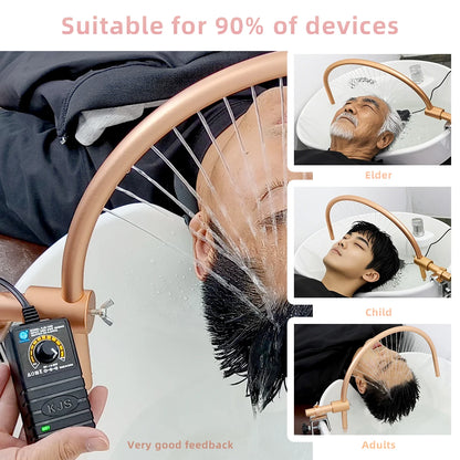 Head Spa Water Frame with Pump for Shampoo Sink, Portable Salon Shower Head Equipment, Shampoo Bowl Waterfall