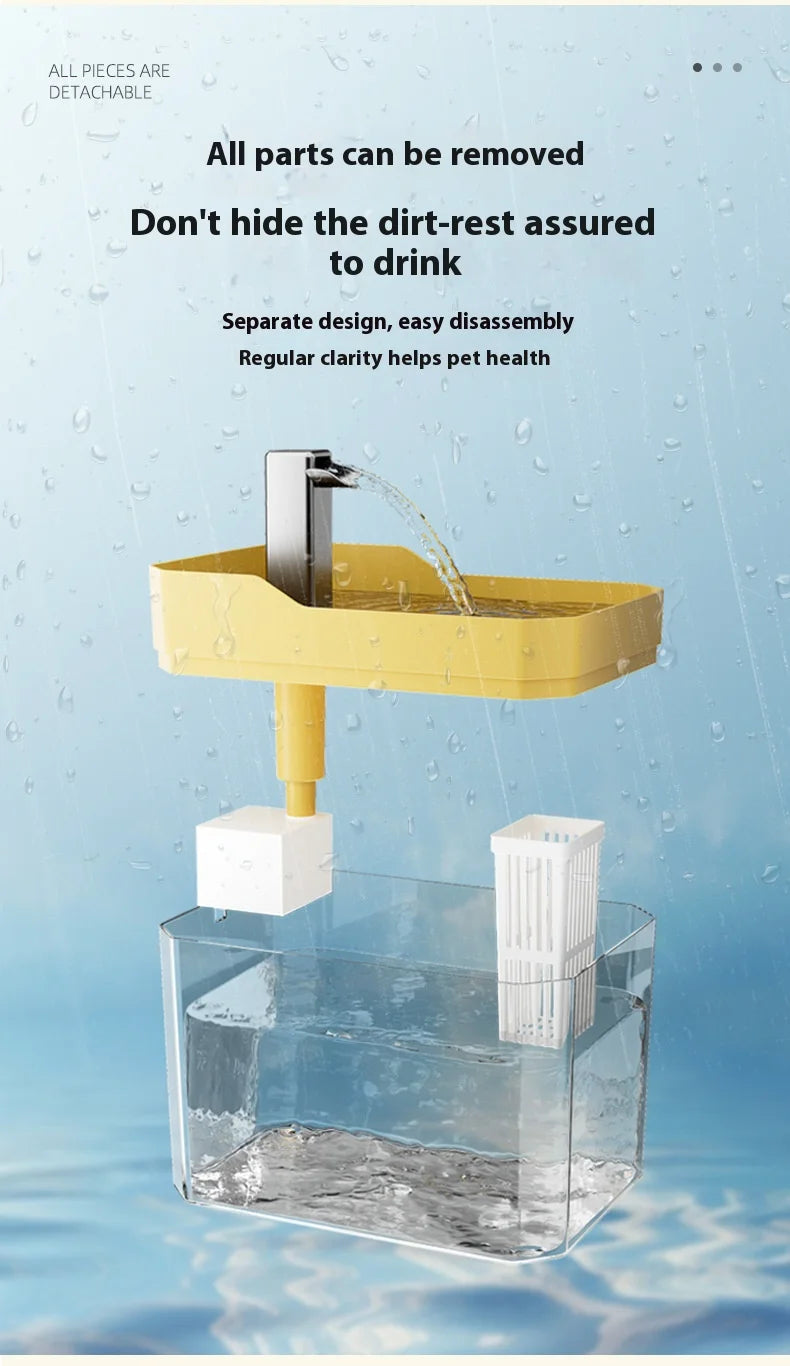 Cat Water Fountain Cat automatic water dispenser filters circulating flowing water intelligent pet automatic water dispenser