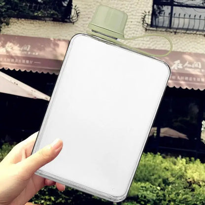 Pocket Water Bottle 500ml Flat Drink Cup Water Bottle Summer Water Flask Sports Water Bottle Summer Water Flask For Hiking ﻿