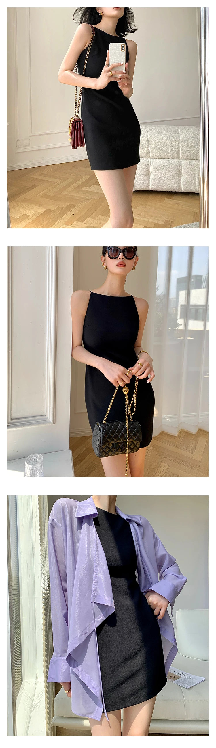 Jielur Summer Women New Spaghetti Strap Elegant Party Mini Dress Female Fashion Sexy Ladies Sleeveless Clothes