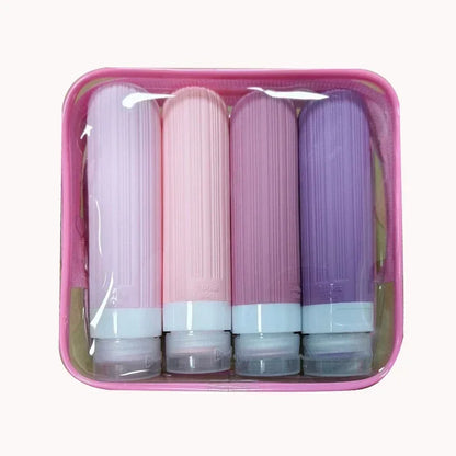 90ML Travel Bottle Set Refillable Lotion Shampoo Shower Gel Tube Bottling Cosmetic Empty Liquid Leak Proof Container Accessories