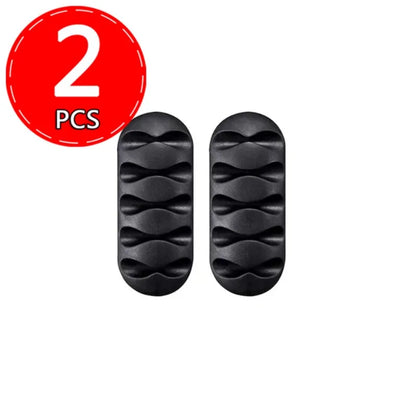Cable Clip Adhesive Silicone Cable Holders Organizer Desk Cable Management Clips Wire Cord Holder In Office Home Car