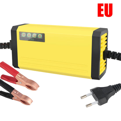 Car Battery Charger 220V Power Puls Repair Charger Moto Truck Battery Charger 12V 2A Wet Dry Lead Acid Battery LED Display