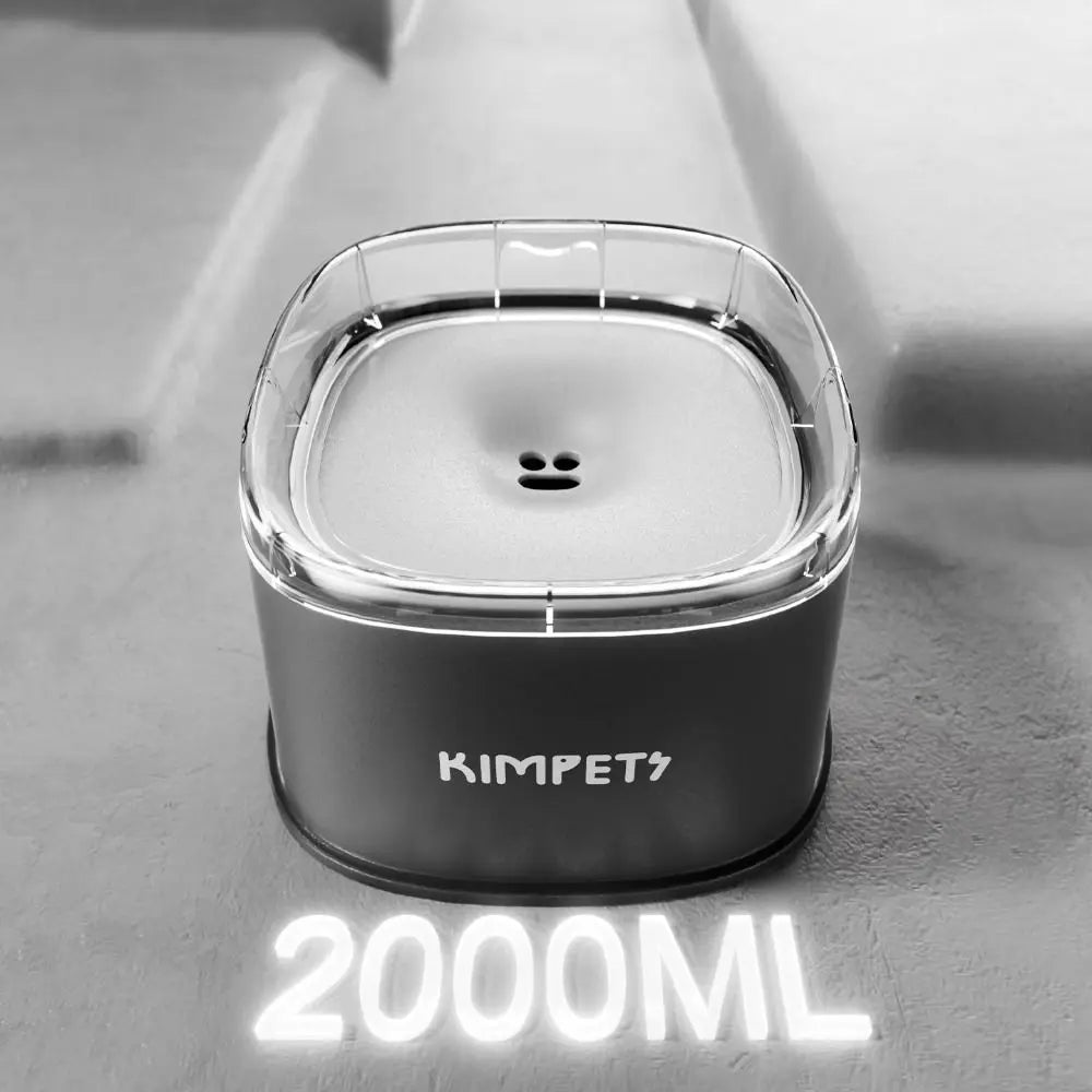 Non-Wetting Mouth Pet Floating Bowl Spill Proof Anti-Tip Pet Water Bowl Large Capacity 2000ML Dogs Slow Drinking Bowl Multi-Pet