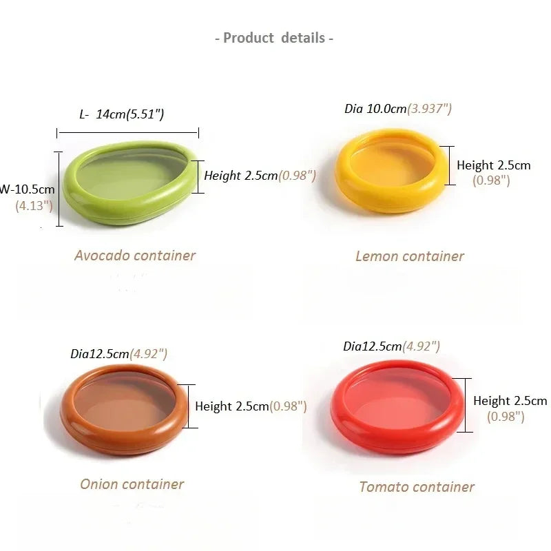 Reusable Food Saver Box Half Cut Fruit Fresh Retractable Film Storage Container Fruit Preservation Seal Cover Kitchen Tools
