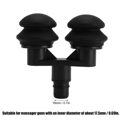 Gas Cushion Muscle Massage Head 18mm Muscle Massage Gun Head Silicone Gas Cushion Fascia Massager Replacement Head for Head Legs