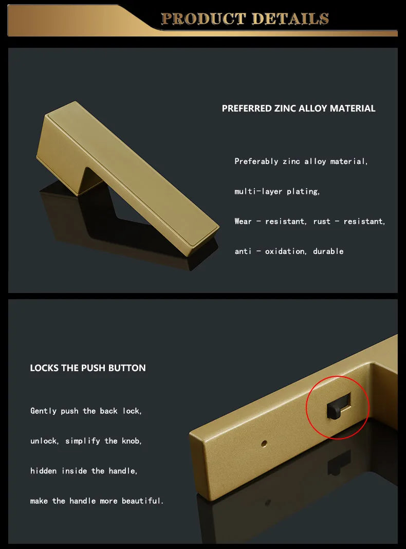 TOPKNORR Room Door Lock Indoor Magnetic Mute Ecological Door Lock Wooden Door Bedroom Toilet Household Door Lock Door Handle
