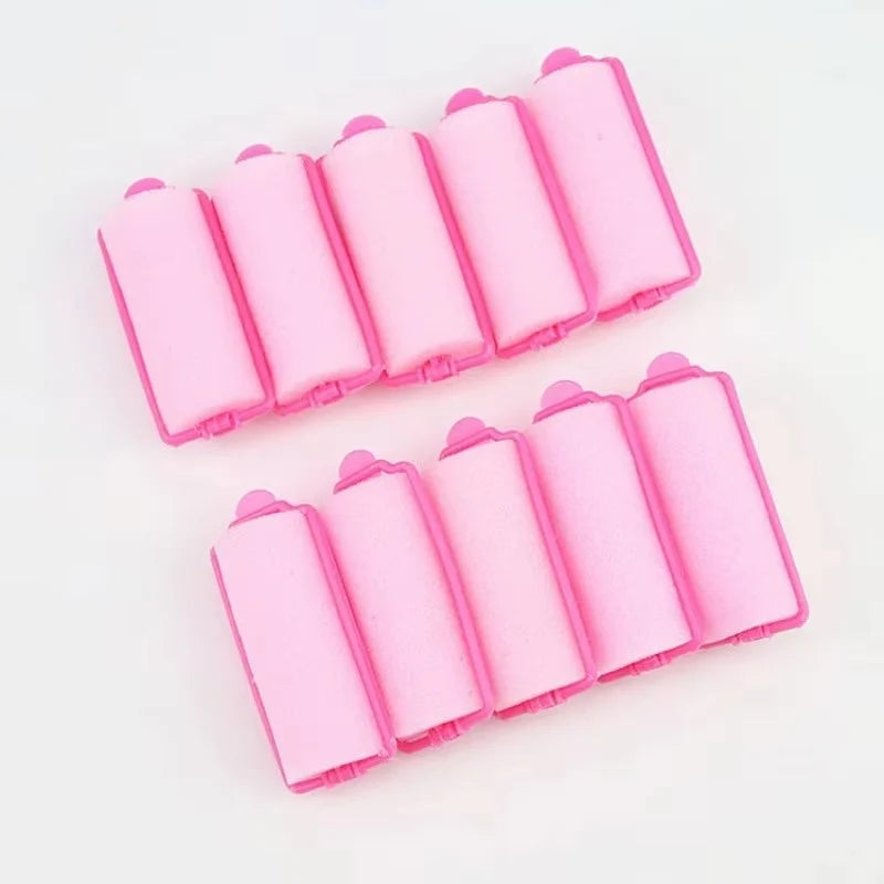 12pcs/lot Sponge Foam Hair Rollers Soft Household DIY Styling Curlers Cushion Rollers Travel Salon Styling Hairdressing Tools