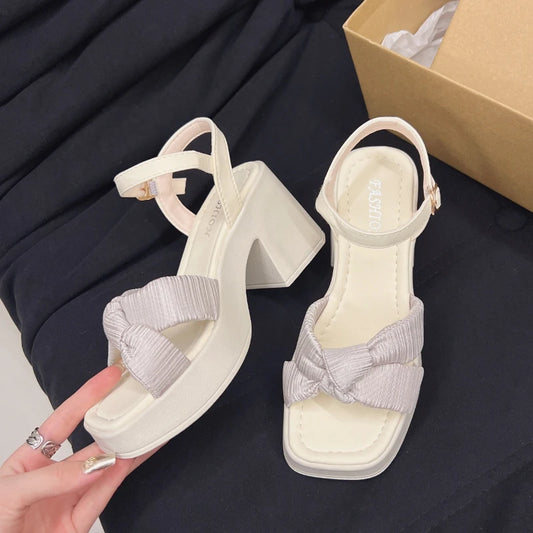 Women Platform Sandals Summer Ladies Wedge Platform High Heels Fashion Elegant New Women Causal Beach Sandals Versatile Open-toe
