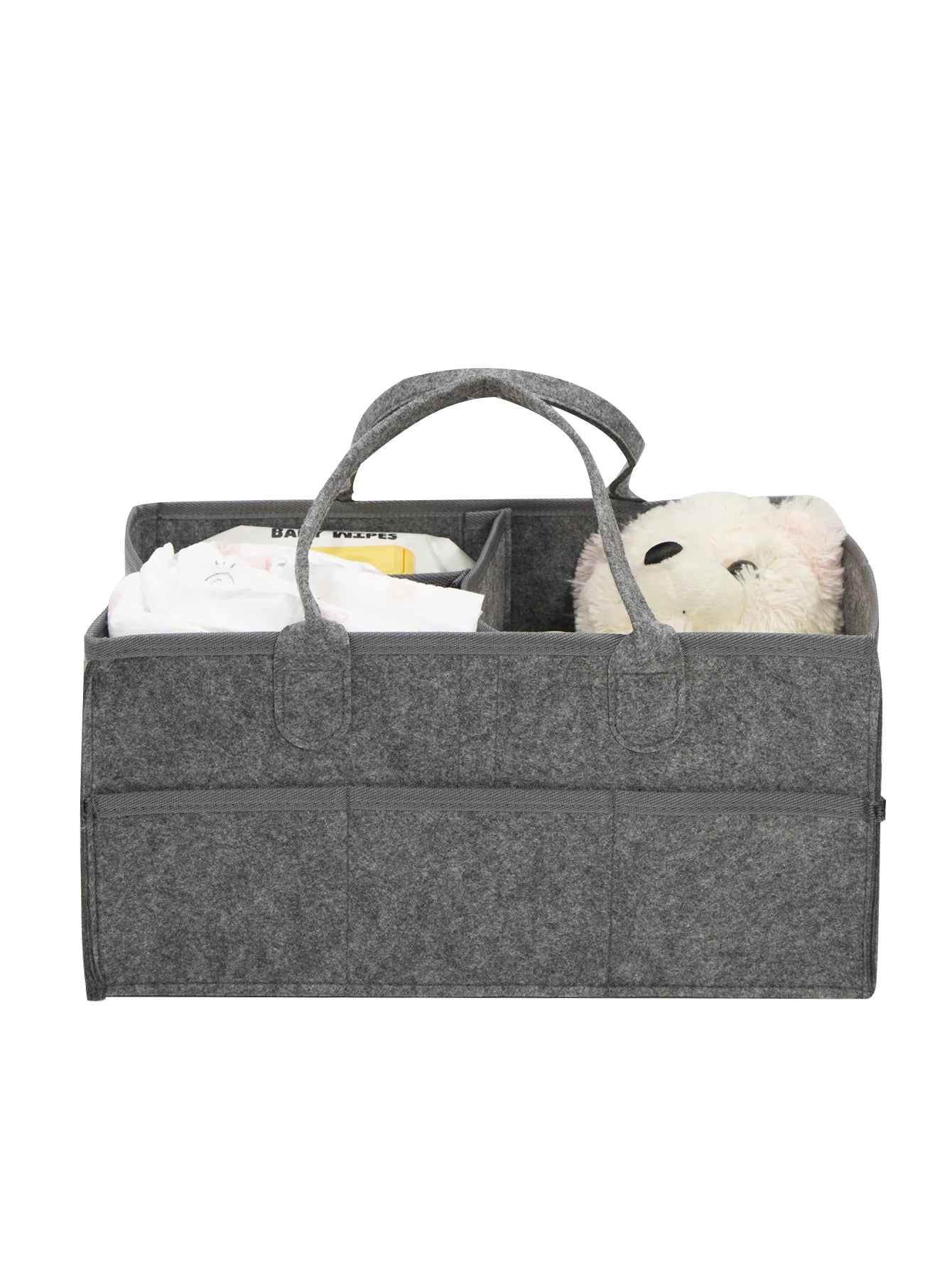 Baby Stroller Accessories Organizer Mommy Tote Bag Foldable Storage Baby Diaper Hanging Bags Thicken Portable Mom Tote Basket