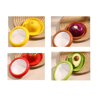 Reusable Food Saver Box Half Cut Fruit Freshing Retractable Film Storage Container Fruit Preservation Seal Cover Kitchen Tools
