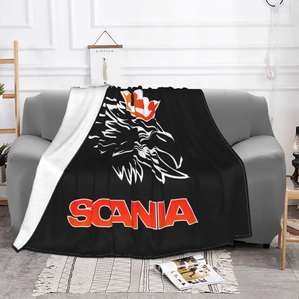 Sweden Saabs Scanias Blankets Fleece Winter Portable Lightweight Thin Throw Blanket for Bedding Travel Bedspread