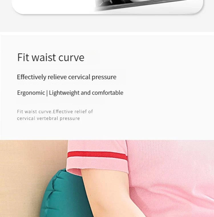 Press Inflatable Pillow Portable Outdoor Travel Pillow Waist Pillow Neck Protector Inflatable U Shaped Pillow