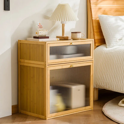 Solid wood bedside table locker small simple bedroom home 2025 new bedside shelf cabinet