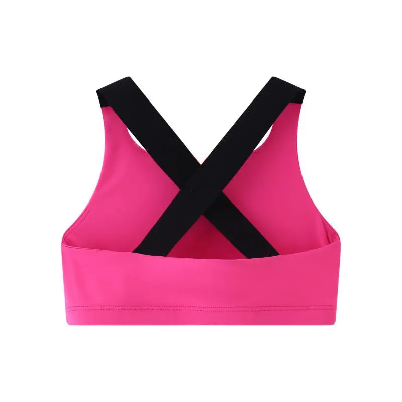 Children's Sports Tank Top Underwear Girls Cross Back Sports Bra 5-12 Years Old Children Running Sports Underwear