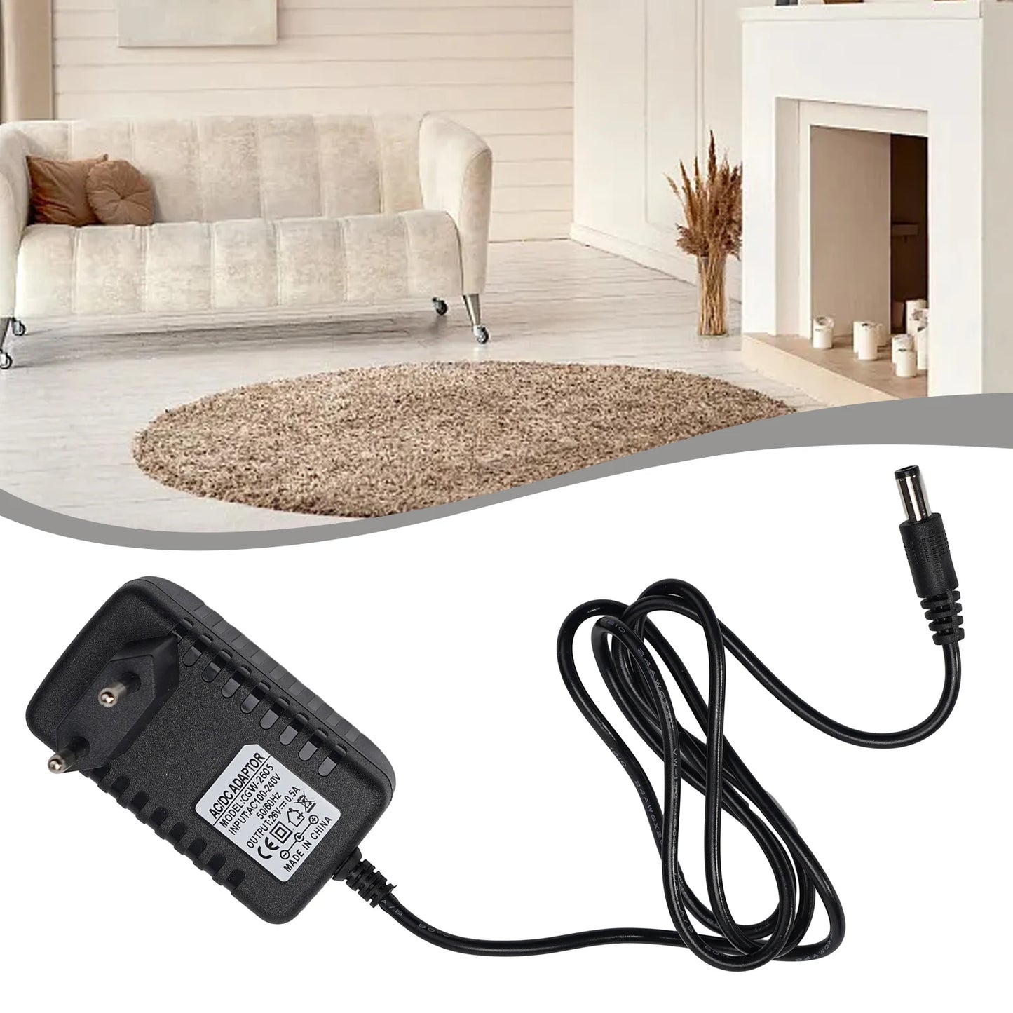 Charging Cable For Grundig VCP3830 Cordless Handheld Vacuum Cleaner 9178016982 Replacement Attachment Port Adapter