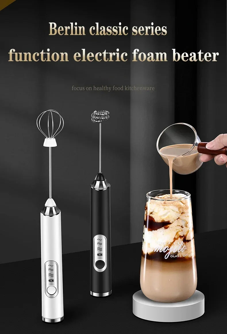 Cordless Home Kitchen Gadgets Electric Kitchens Accessories Milk Mixer Frother Mini Coffee Egg Beater Beating Tools Dining Bar