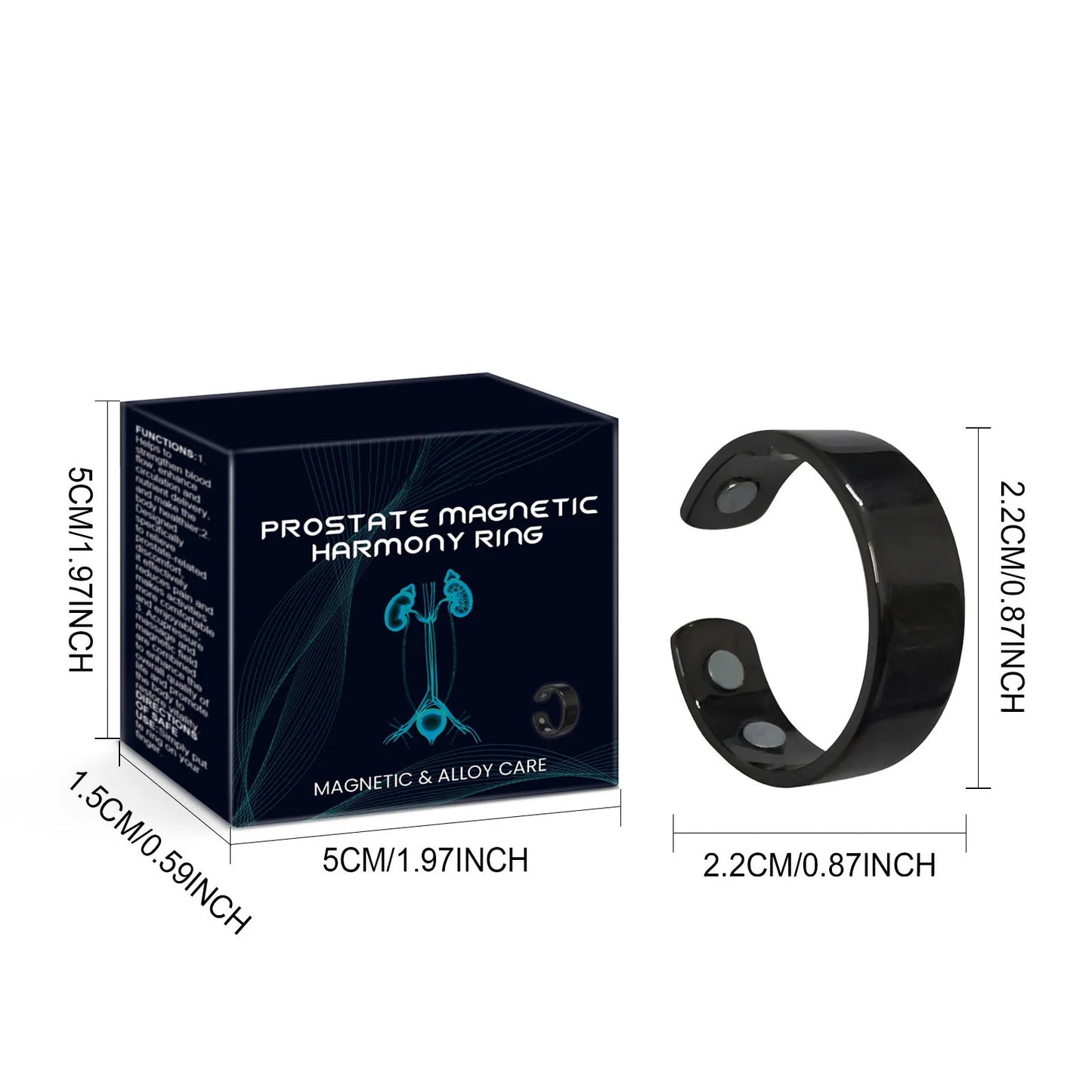 Prostate Ring Soothes And Improves Circulation, Enhances Function And Promotes Health. Health Ring