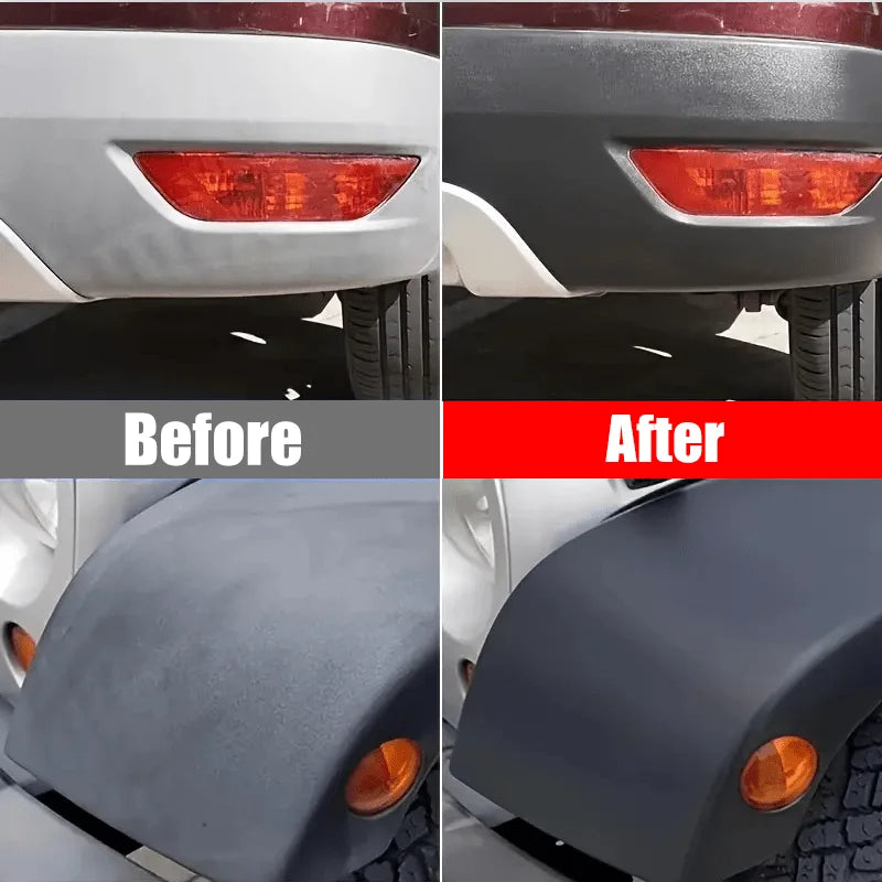 Car Repair Kit: Black Interior Wax, Dashboard Cleaner, Plastic Care,Tire Treatment, Seat Conditioner,External Plastic Restoratio