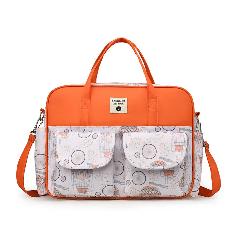 Diaper Pad Changing Bag Mother and Baby Bag Shoulder New Bag Going Out with Baby Light Bag Horizontal Hand-held Tote Bag