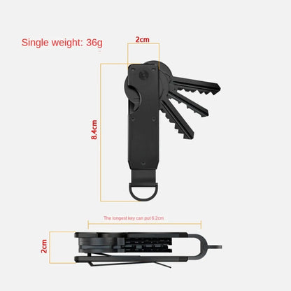 Innovative Metal Key Organizer with Screwdriver Minimalist Key Case Holder Holds 2-6 Keys Keys Bag for Keys Less Than 6.2cm