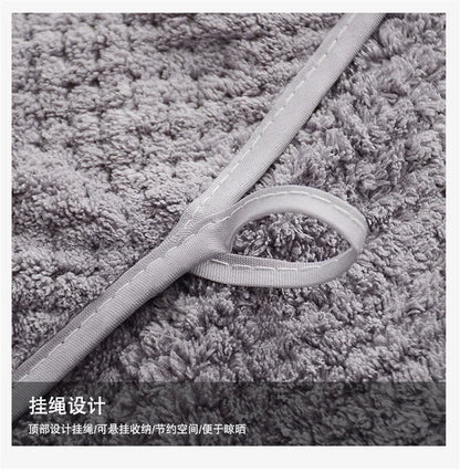 Bathing towel can be worn by women and can be wrapped around household items. Men are more than 100% cotton, absorbent and quick