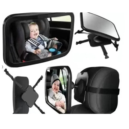 Adjustable Wide Car Rear Seat View Mirror Baby/Child Seat Car Safety Mirror Monitor Headrest High Quality Car Interior Styling