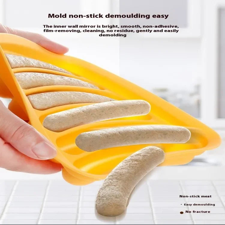 Food Grade Silicone Sausage Mold Baby Food Supplement Tool Home Made Hot Dog Ham Sausage Baking Mold Sausage Mold