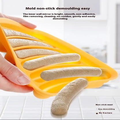 Food Grade Silicone Sausage Mold Baby Food Supplement Tool Home Made Hot Dog Ham Sausage Baking Mold Sausage Mold