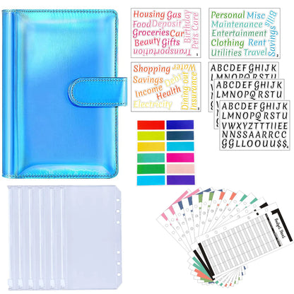 A6 Binder Cash Envelopes for Budgeting Money Organizer for Cash Money Envelopes for cash Leather A6 Binder with zipper