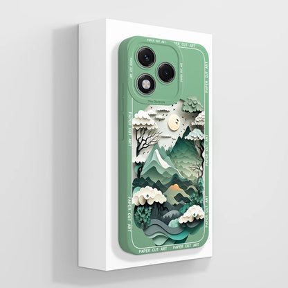 For Honor 400 Lite Case Simple Butterfly Soft Liquid Silicone Full Protection Back Cover For Honor 400Lite 5G Phone Protectors