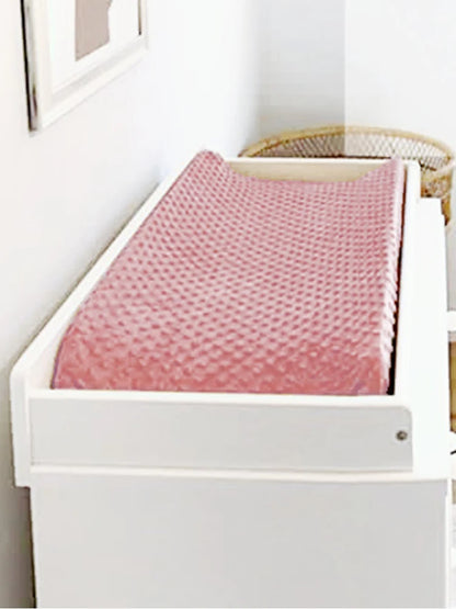 Soft Reusable Changing Pad Cover Minky Dot Foldable Travel Baby Breathable Diaper Pad Sheets Cover