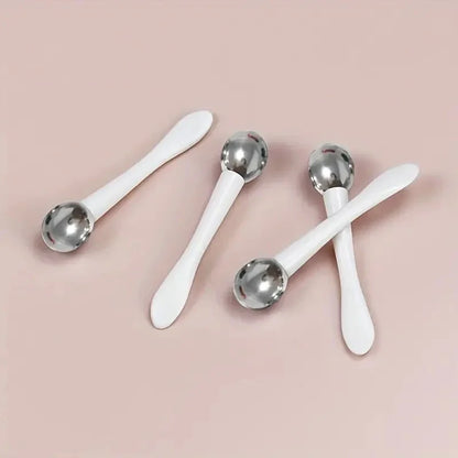 Stainless Steel Eye Cream Applicator with Roller Ball, Dual-Ended Massage & Application Tool, Facial Face Skin Care Tool